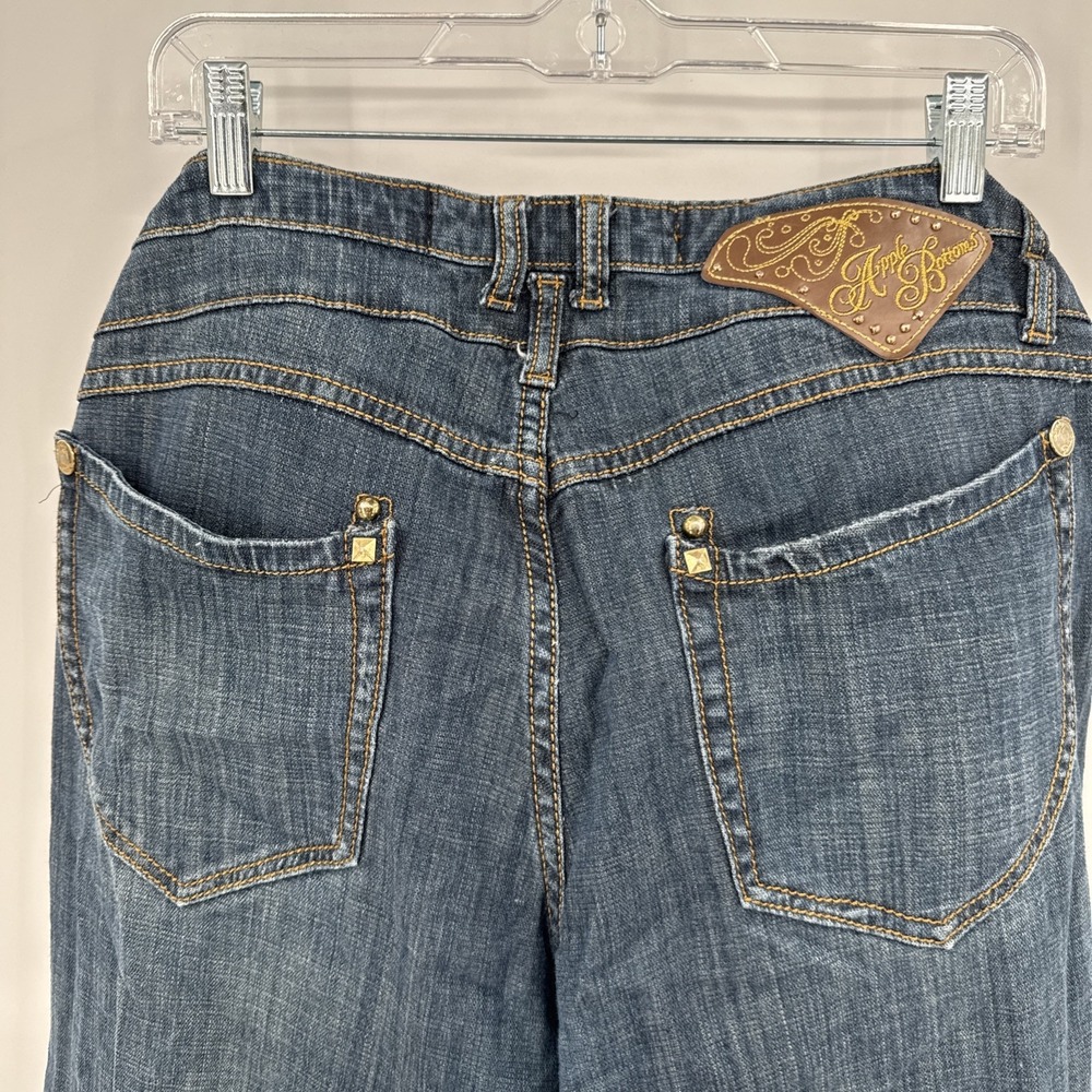 Apple Bottoms Denim Jumpsuit Womens Halter Strappy 13/14 Y2K VTG Hiphop - Picture 13 of 16
